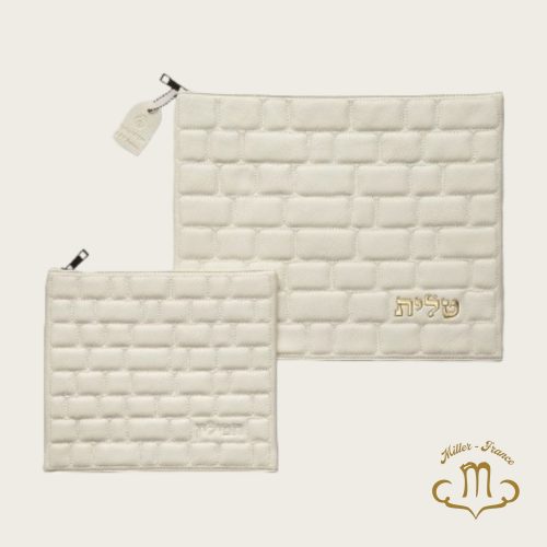 Pochette Talit Tefilin Blanc