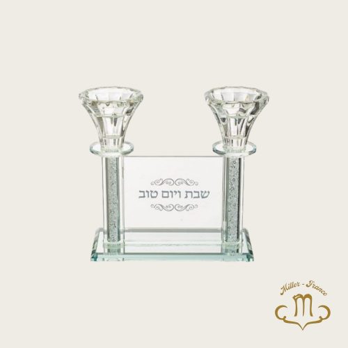 Bougeoirs élégants en cristal