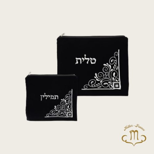 Ensemble Talit-tefilin en velours