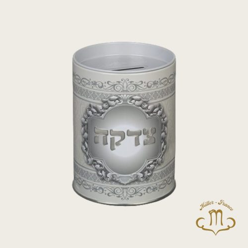Boîte de Tzedakah en étain