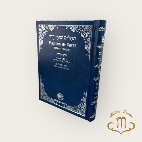 Psaumes de David Tehilim Chirei David Bleu Hebreu Francais