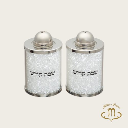 Salière et poivrière en cristal