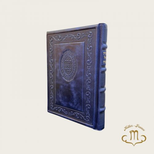 Hagadda de pessah cuir bleu Habad