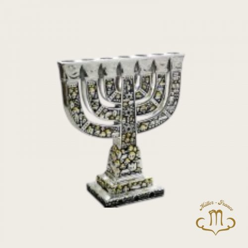 Menorah de Jérusalem en polyrésine