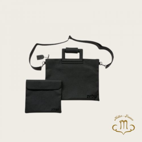Ensemble Talit et Tefilin en similicuir 38*31 cm